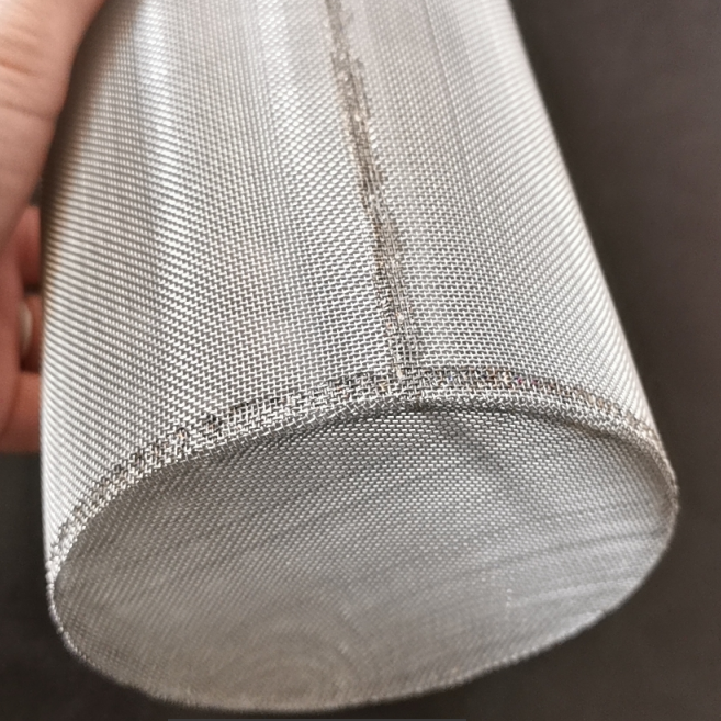 high quality ss 304 316 stainless steel metal wire mesh welded edge cylinder filter element